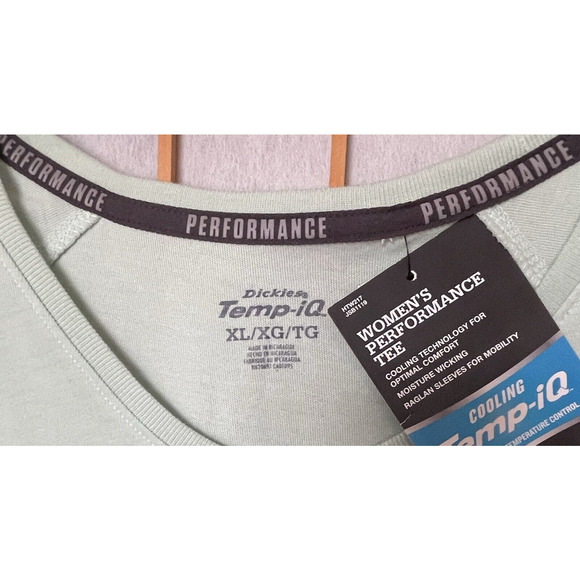Womens DICKIES Cooling Temp iQ Pocket Tee Shirt NWT XL - Picture 3 of 5